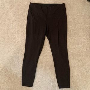 Lucy 7/8 Yoga Pants Leggings Maroon Heather